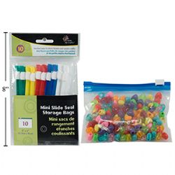*** 10 MINI SACS DE RANGEMENT ÉTANCHES COULISSANTS POUR PERLES OU HAMA (ARTISANAT)


